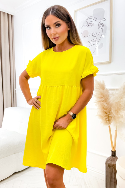 Klasyczna sukienka MILLANO yellow spring
