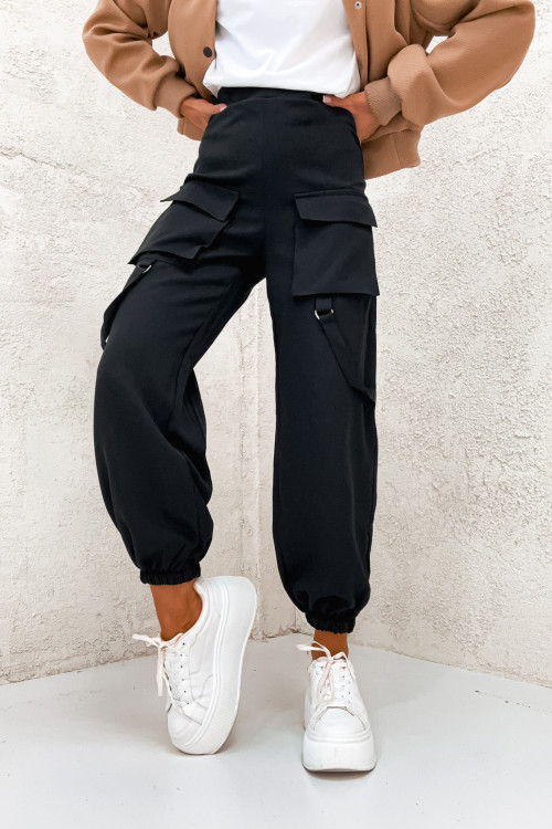 Spodnie POLLA LIFESTYLE streetwear BLACK