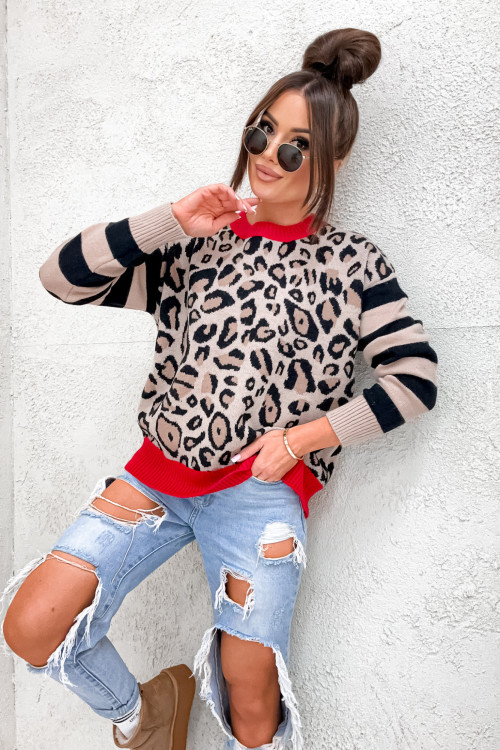 Sweter VELLORIA PANTHERS collor RED