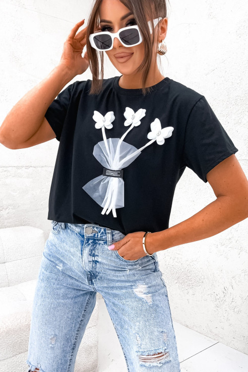 Tshirt flowers and BUTTERFLY 3 d pretty