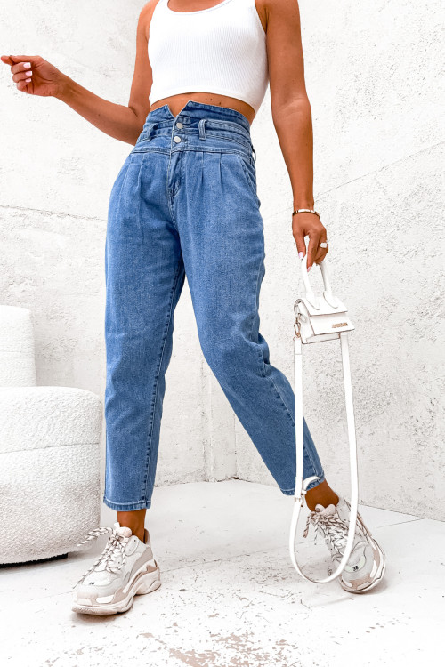 Spodnie jeansowe ROSALLIO DENIM high