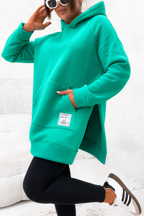 Bluza bawełniana LA ROCCA BESTSELLER mood GREEN