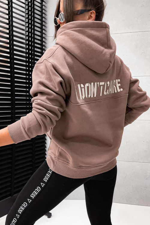 Bluza bawełniana THINK ABOUT DONT CARE hoodie FANGO