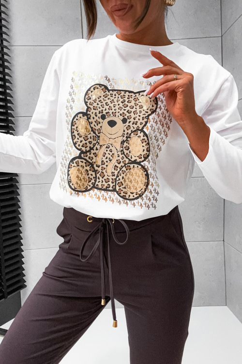 Bluzka LONGSLEEVE z misiem PREMIUM TEDDY