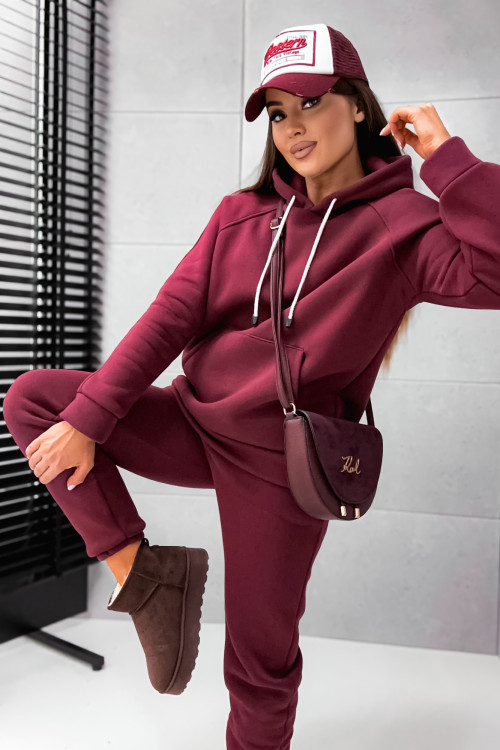 Dres bawełniany BOSCO CLASSIC BASIC PL bordo BURGUNDY