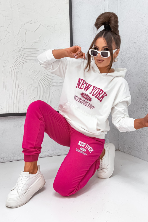 Komplet dresowy bawełniany NEW YORK Queens PINK