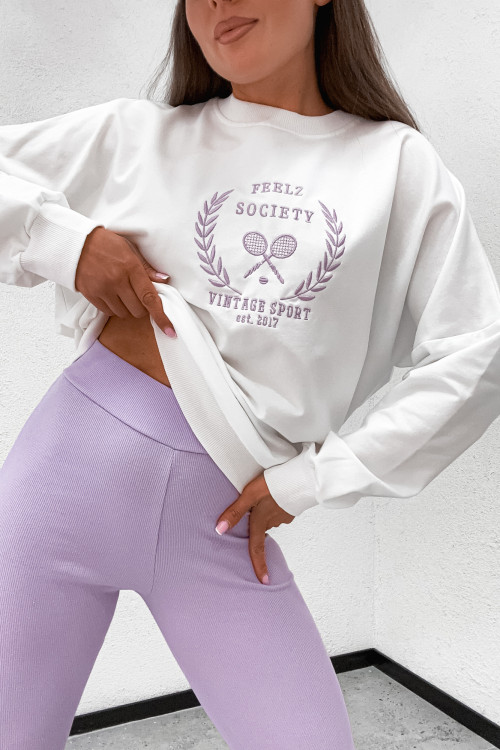 Komplet z legginsami TENNIS Society VINTAGE lilac