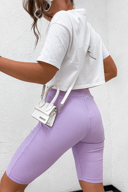 Kolarki prążkowane KIMBERLY CLASSIC lilac