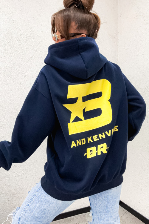 Bluza oversize HOODIE BALANCE and KENVIBE