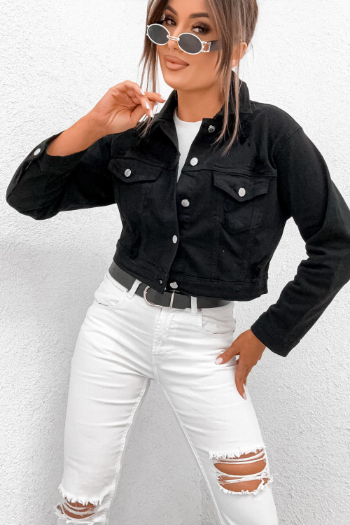 Katana jeansowa RIPPED SPRING denim black