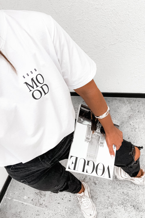 Tshirt bawełniany BASIC good MOOD white