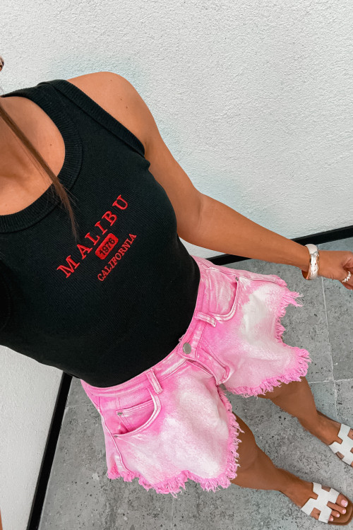 Bluzka bokserka MALIBU SUMMER vibes black