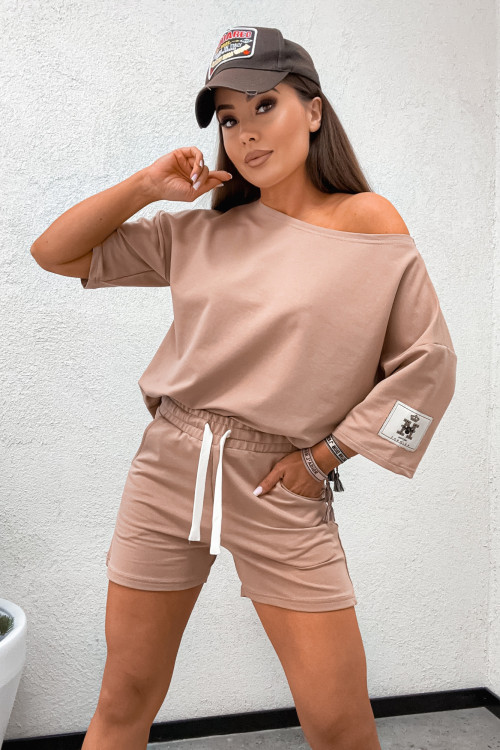 Komplet BASIC MIRELLA SUMMER VIBES fango nude