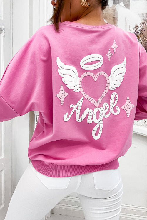 Bluza bawełniana ANGEL summer vibes PINK