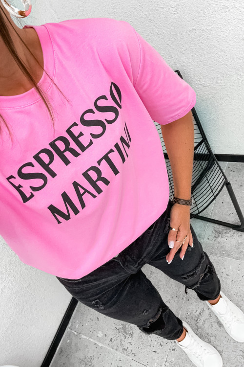 Tshirt basic streeet ESPRESSO MARTINI candy pink