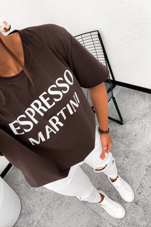 Tshirt basic streeet ESPRESSO MARTINI chocco