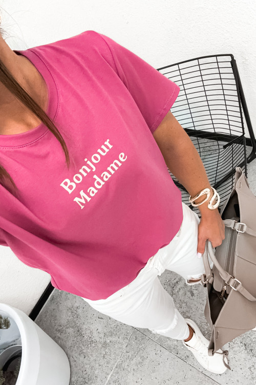Tshirt BASIC Bonjour Madame HEATHER