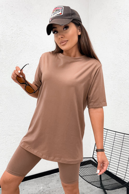 Komplet z kolarkami BASIC MINIMALISM honey chocco
