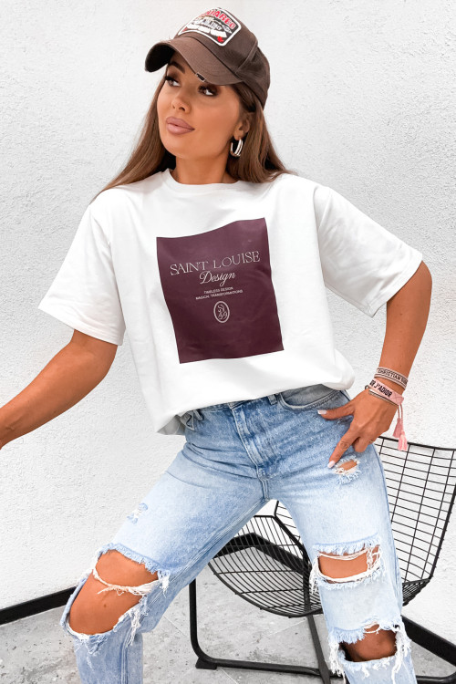 Tshirt SAINT LOUISE timeless basic WHITE